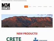 Tablet Screenshot of mandmsales.com